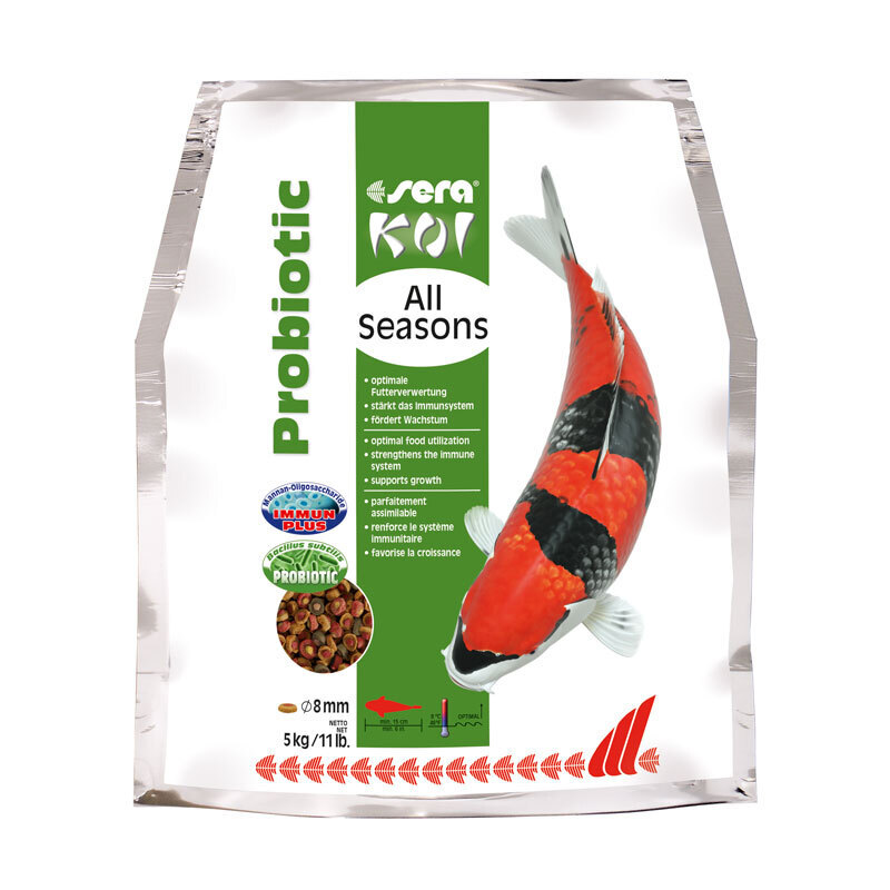 Sera Hauptfutter Sera Koi All Seasons Probiotic Koifutter 5 kg