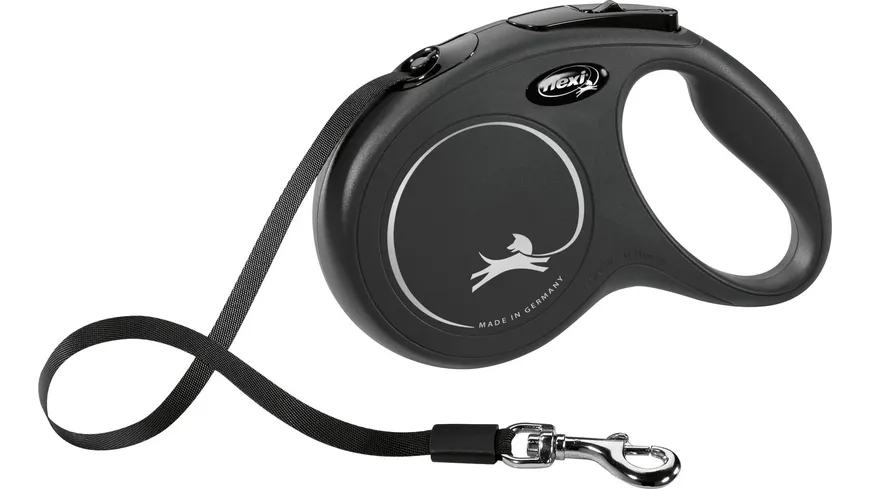 flexi Gurt-Leine New Classic schwarz M 5 m Hundezubehör