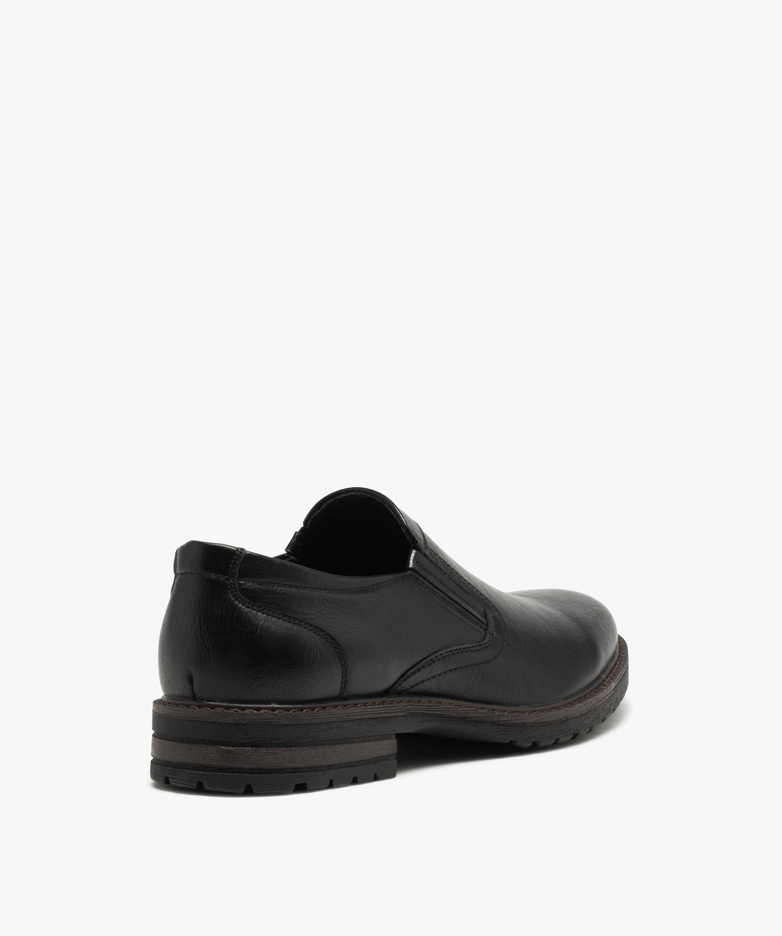 Derby confort avec élastiques latéraux homme noir | GEMO