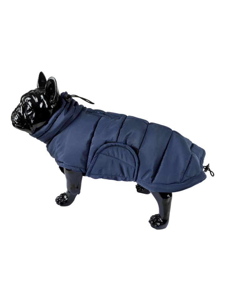 dynamic24 Hunde Mantel Jacke Winterjacke  in Blau günstig kaufen