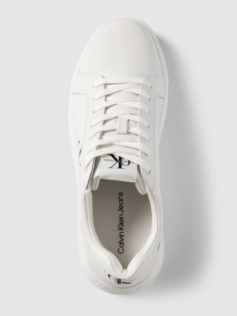 Sneaker mit Logo-Print Modell 'CHUNKY' in weiss