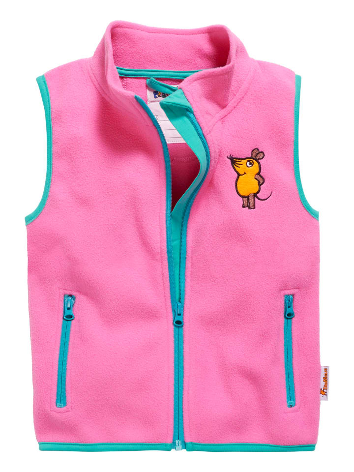 Playshoes Fleece-Weste DIE MAUS in Pink günstig kaufen