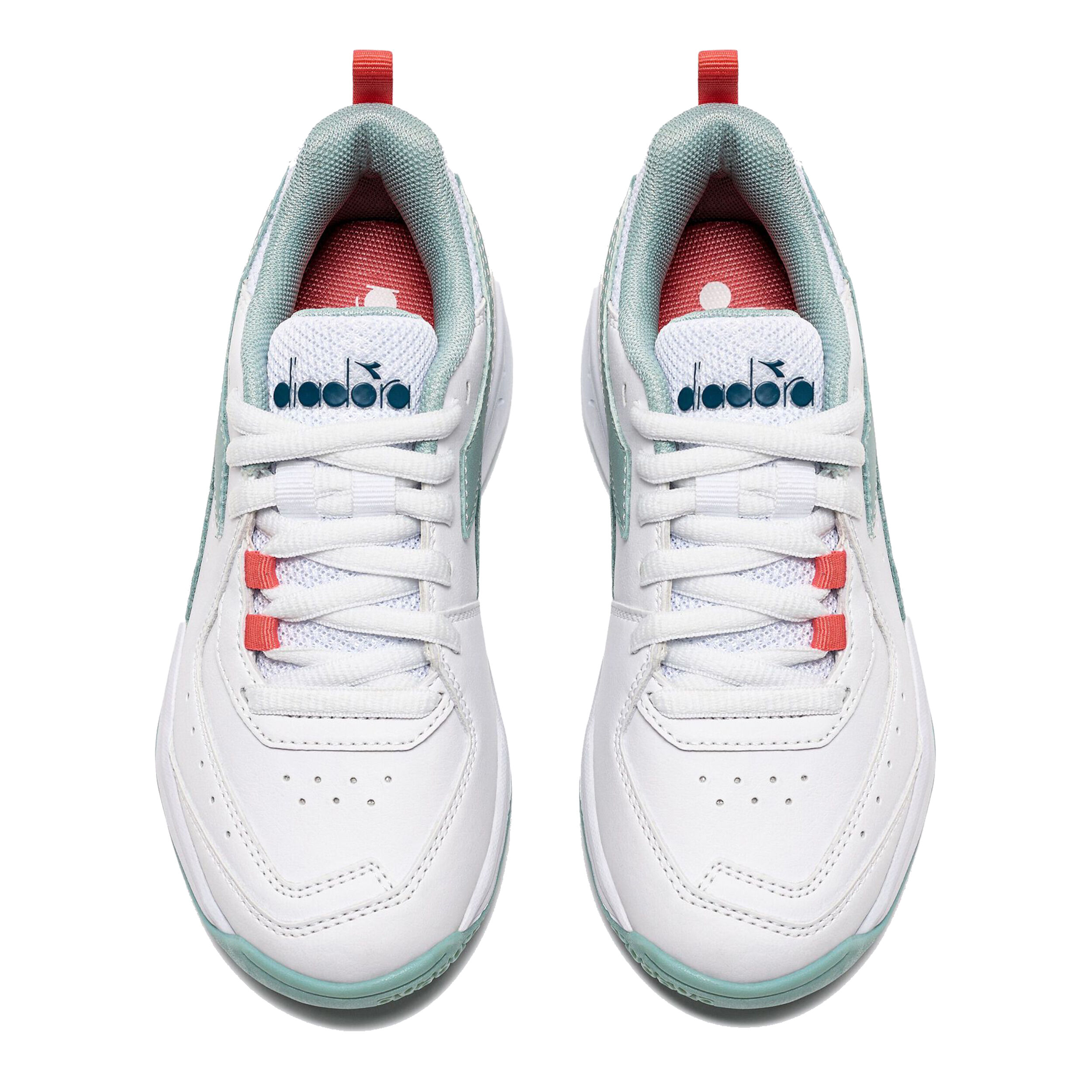 S. Challenge 5 Allcourtschuh Kinder - Weiß, Mint