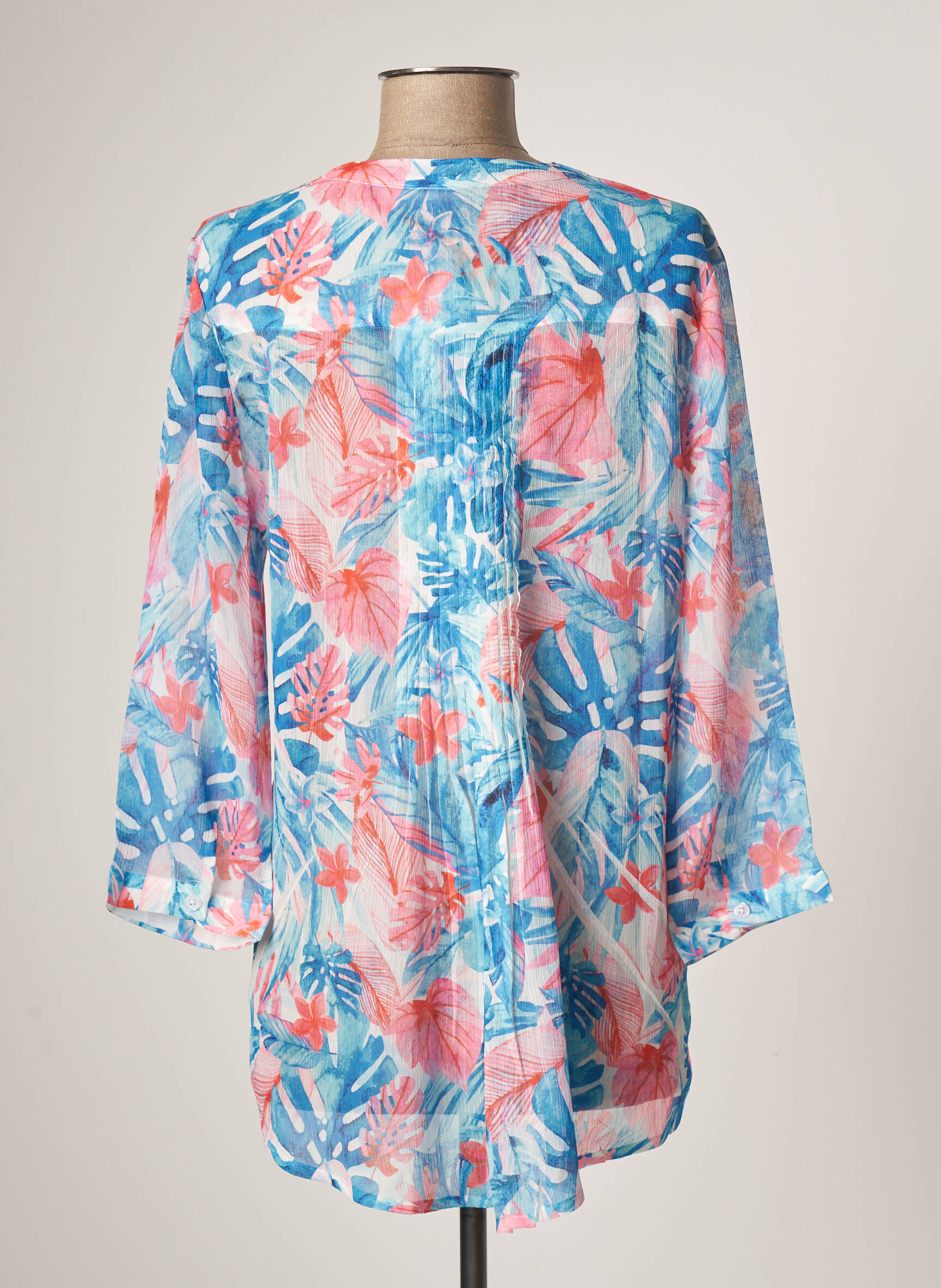 Julie Guerlande Tuniquemanchelongue Femme couleur bleu