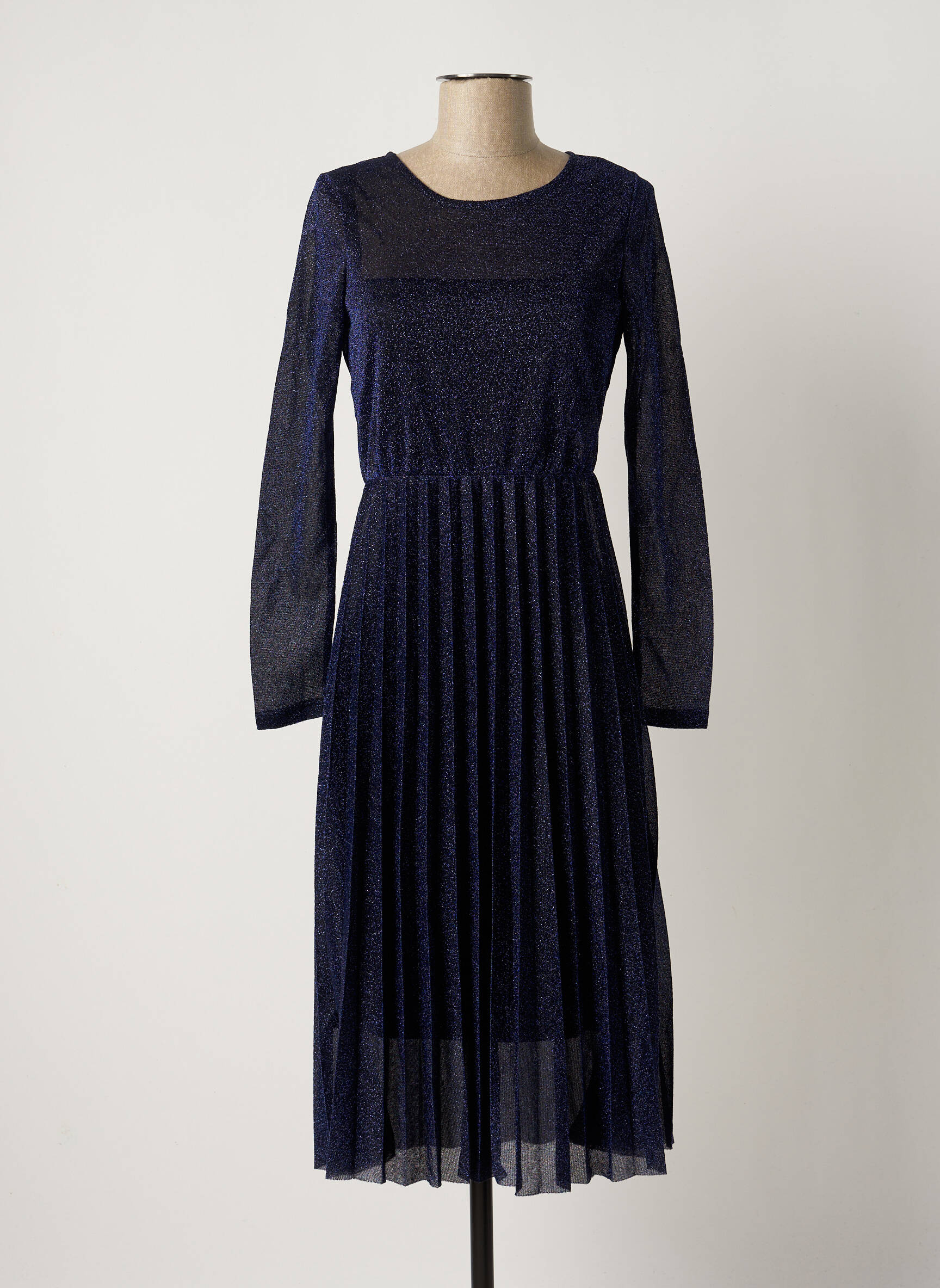 Only Robes Mi Longues Femme couleur bleu