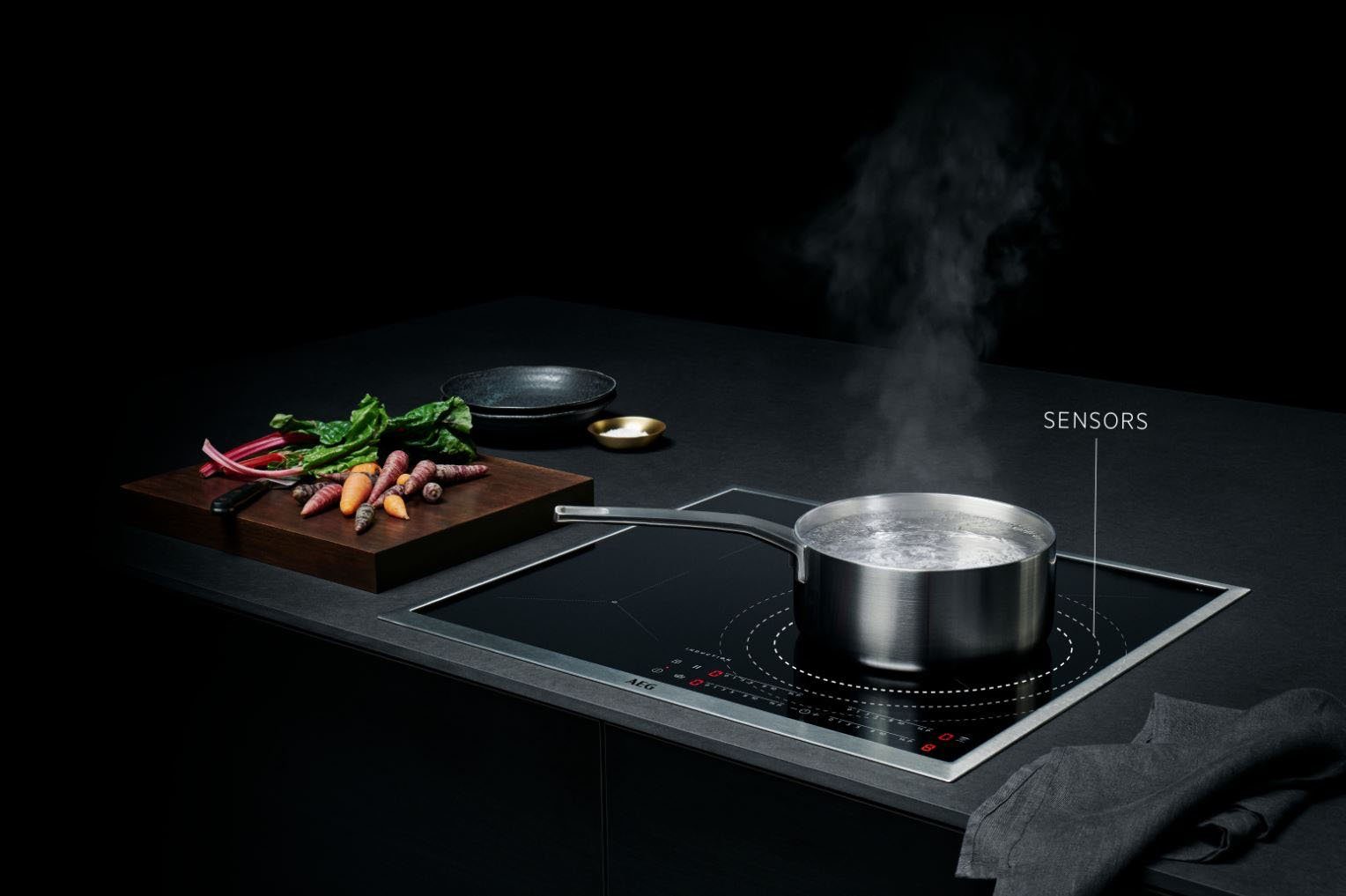 AEG Induktions-Kochfeld IAE84411XB, SenseBoil - Überkochschutz