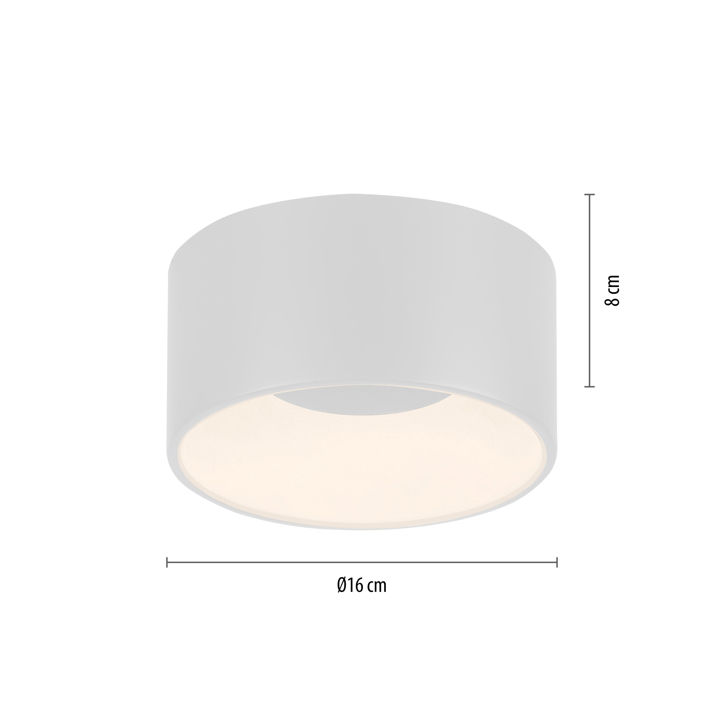 JUST LIGHT.LED-Deckenleuchte 1flg