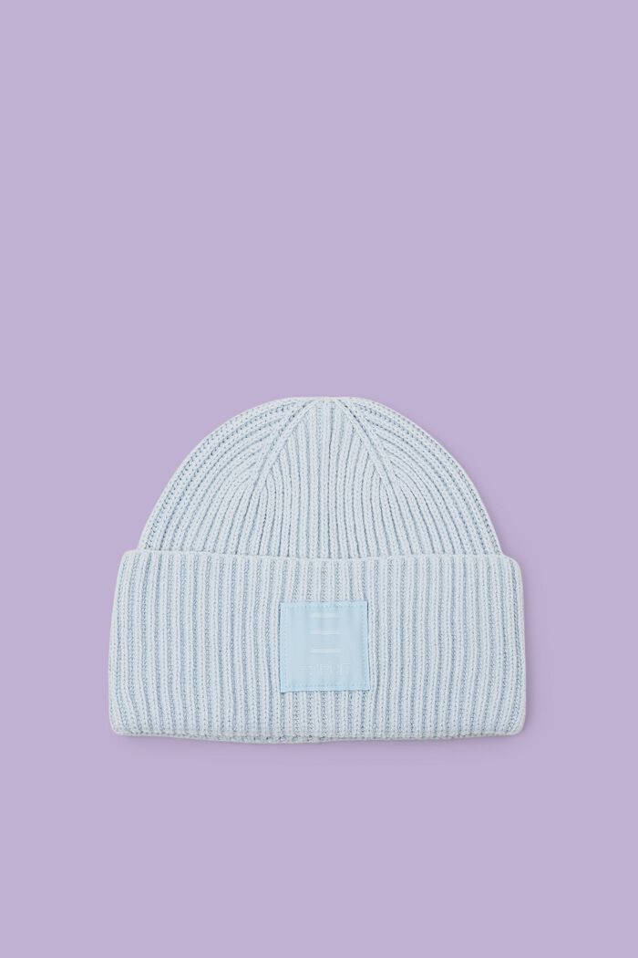 Rippstrick-Beanie aus Baumwolle