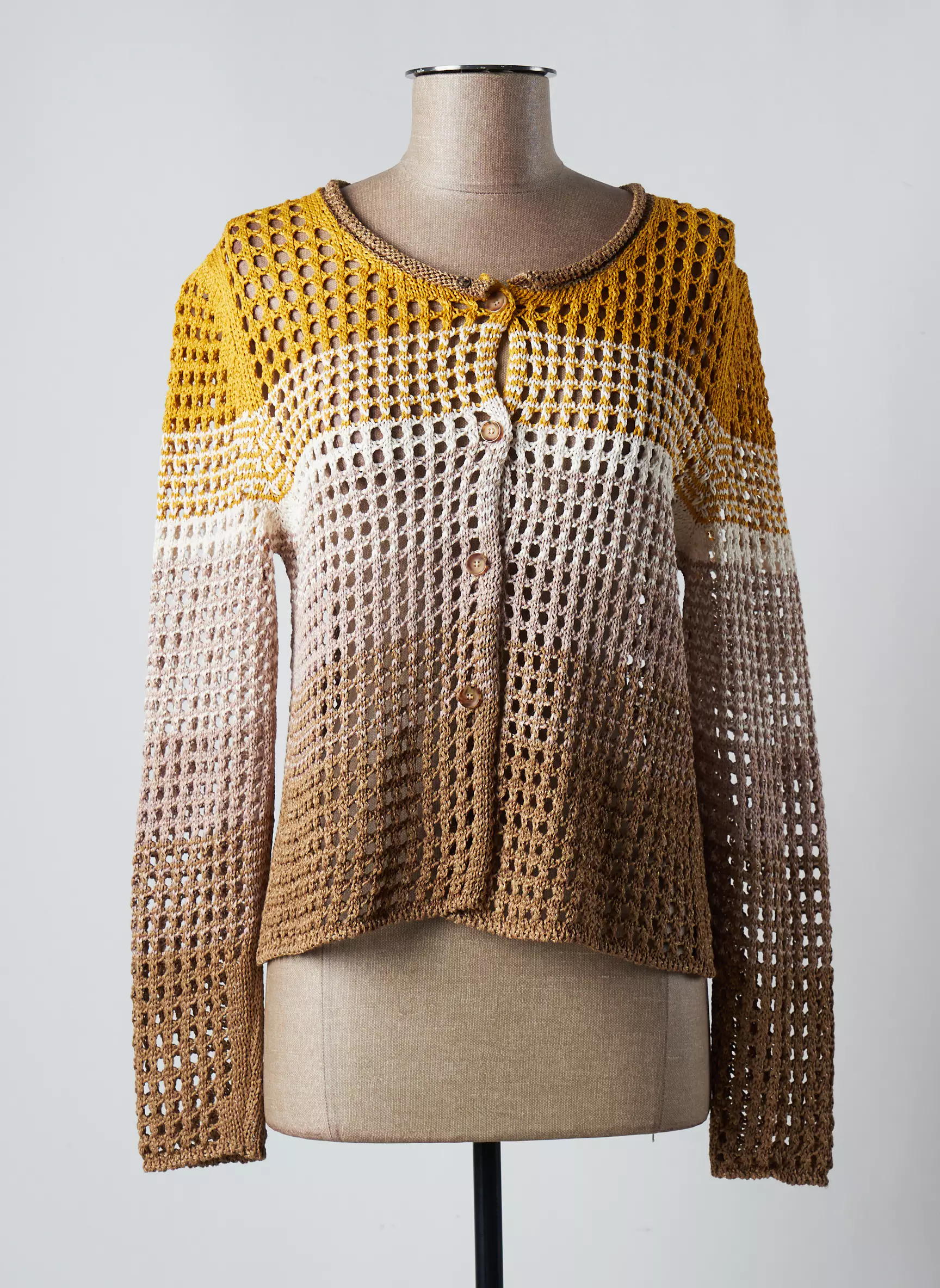 Maria Bellentani Cardigans Femme couleur jaune