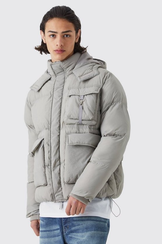 Kastiger Parka mit Utility-Taschen
