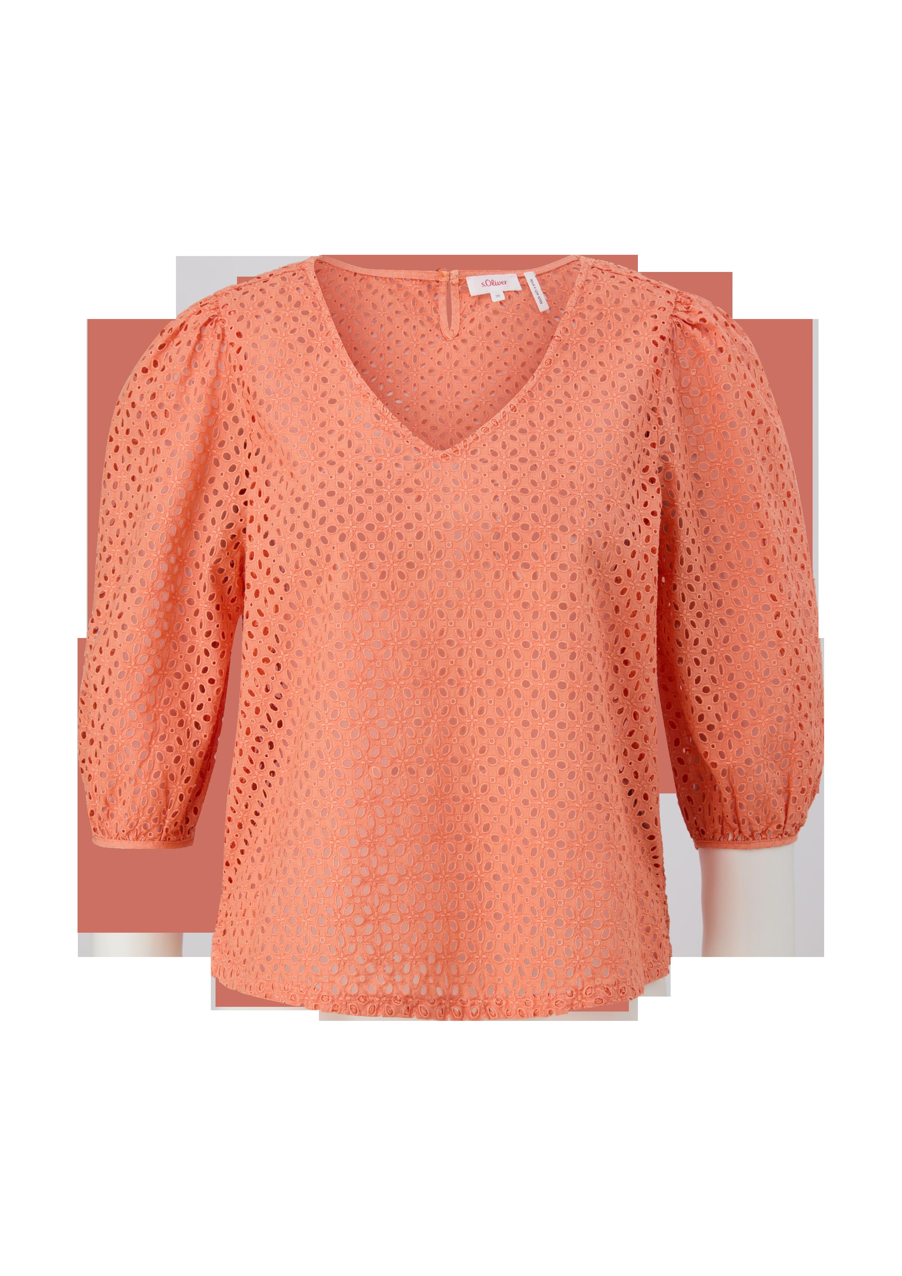 Bluse aus Broderie Anglaise  2128356-27L4