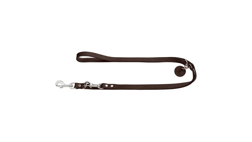 Hunter Verstellbare Führleine dunkelbraun 16 mm/200 cm