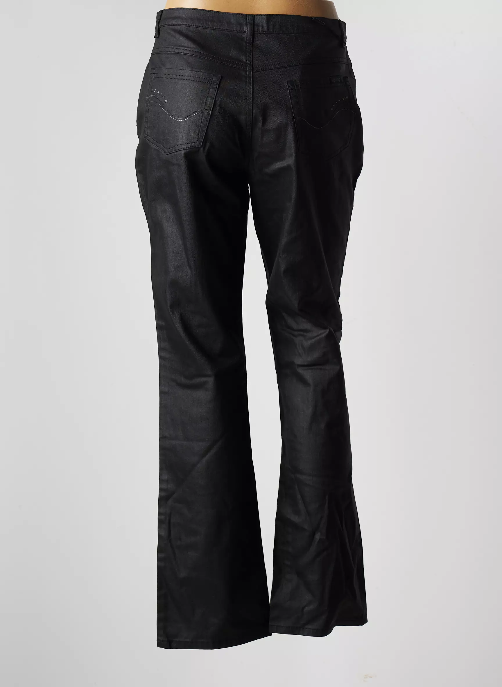 I Quing Pantalons Droits Femme couleur noir