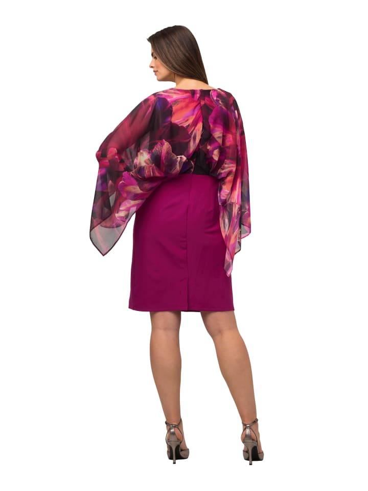 Ulla Popken Abendkleid in magenta günstig kaufen