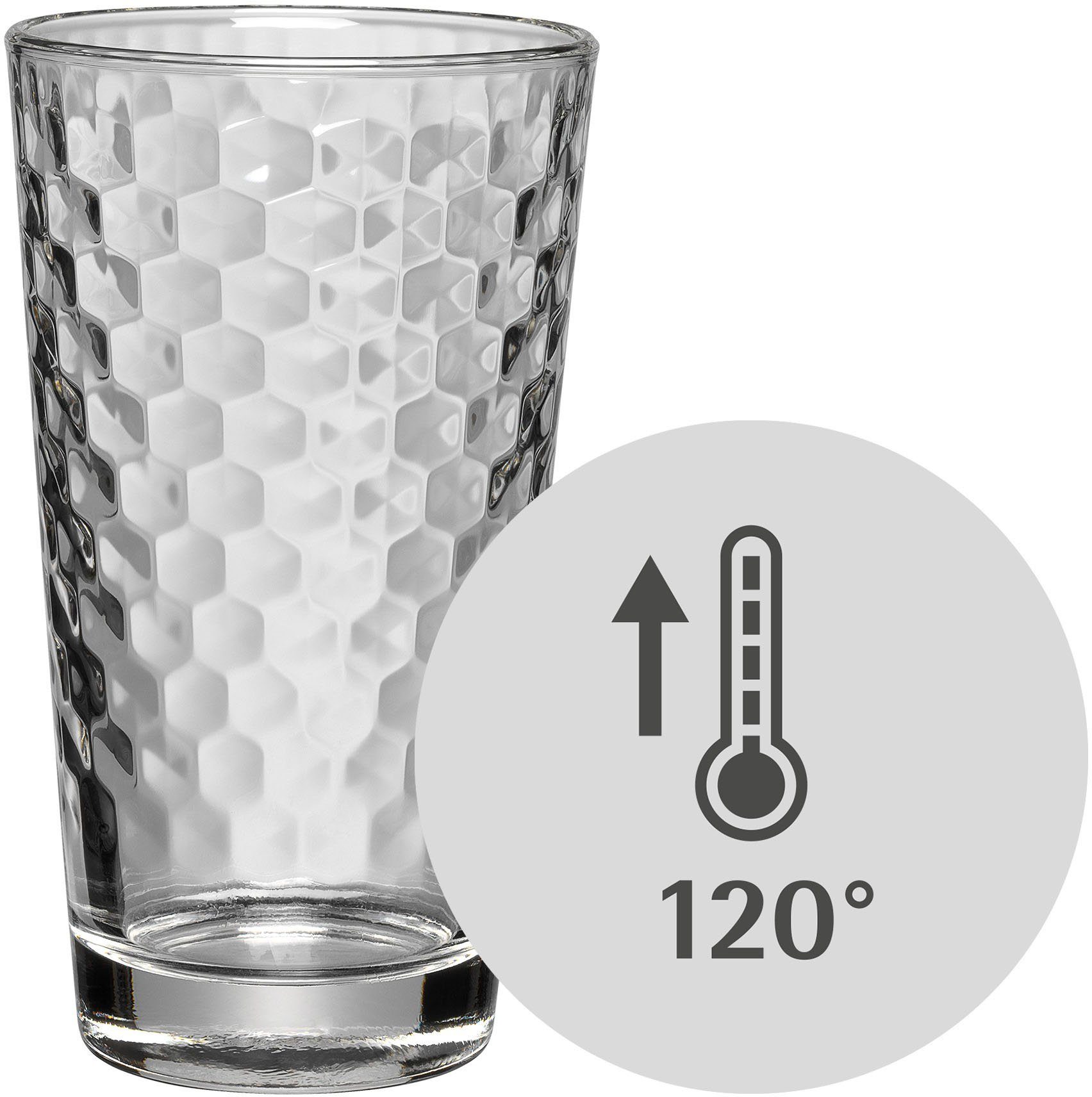 WMF Gläser-Set CoffeeTime, Glas, Hitzebeständiges Glas, 4-teilig