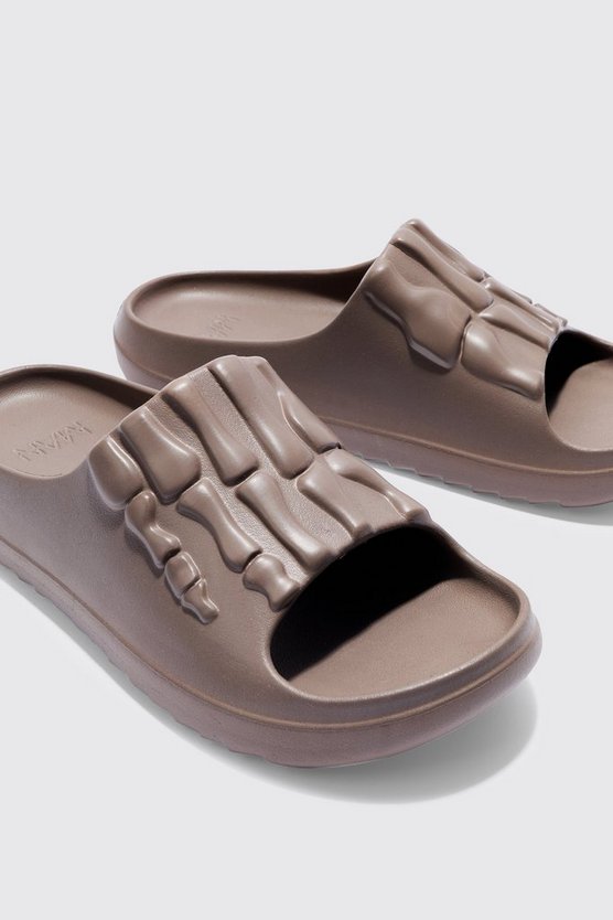 Perforierte Slides mit Skelett-Print