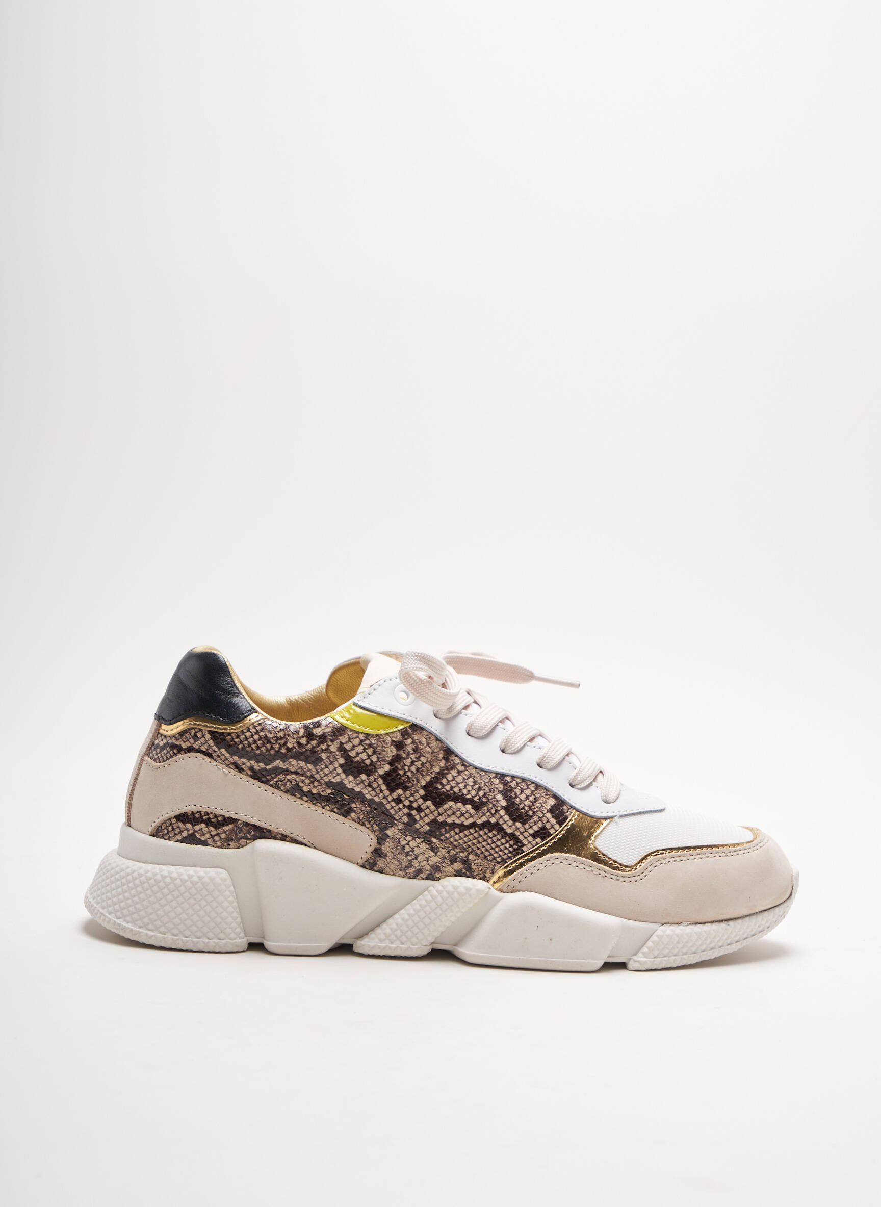 Serafini Baskets Femme couleur beige
