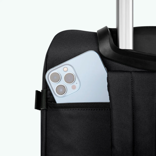 Berlin small black 2-wheel soft suitcase
