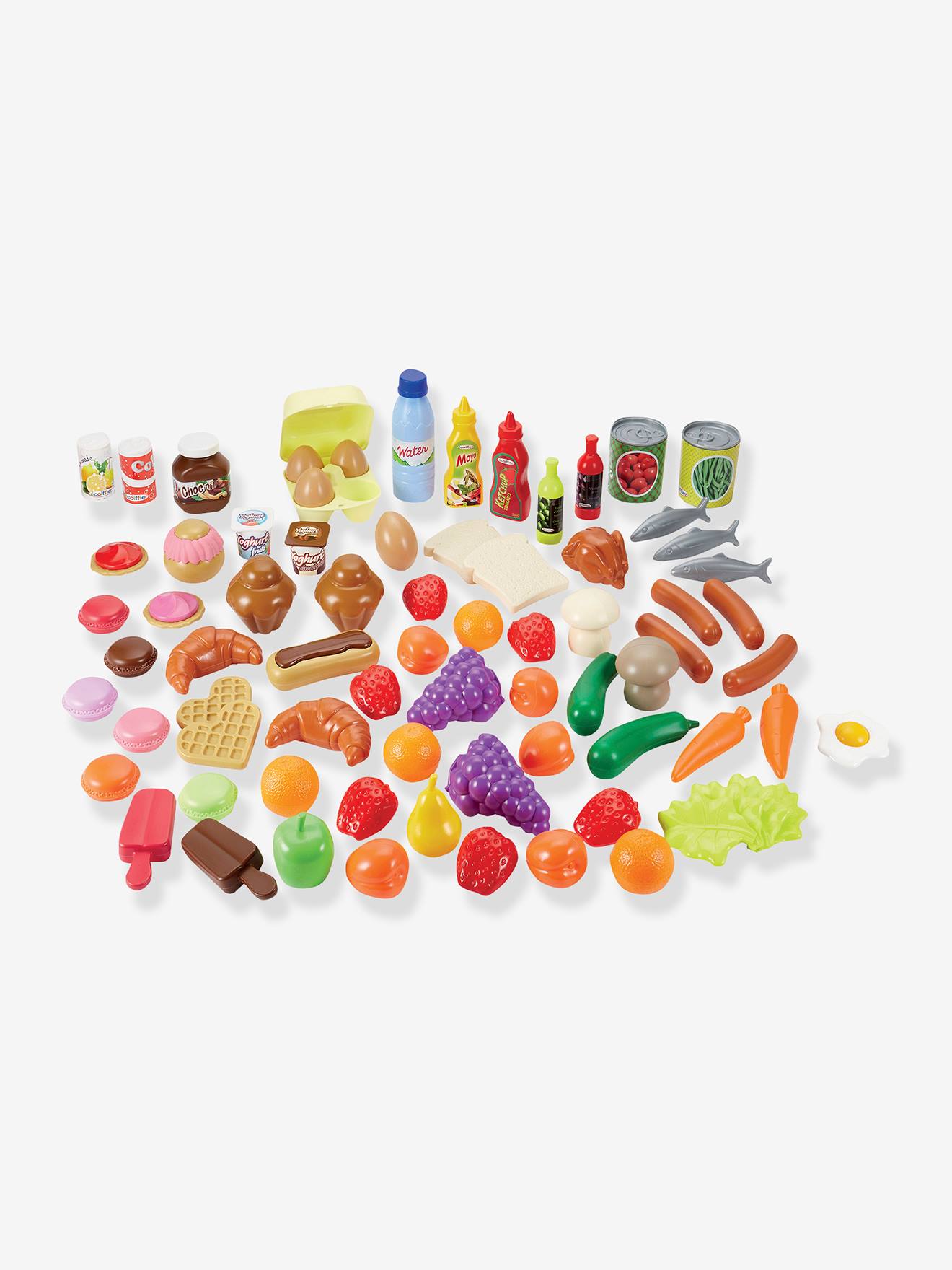 Ecoiffier Kinder Lebensmittel-Set ECOIFFIER, 75 Teile - rot