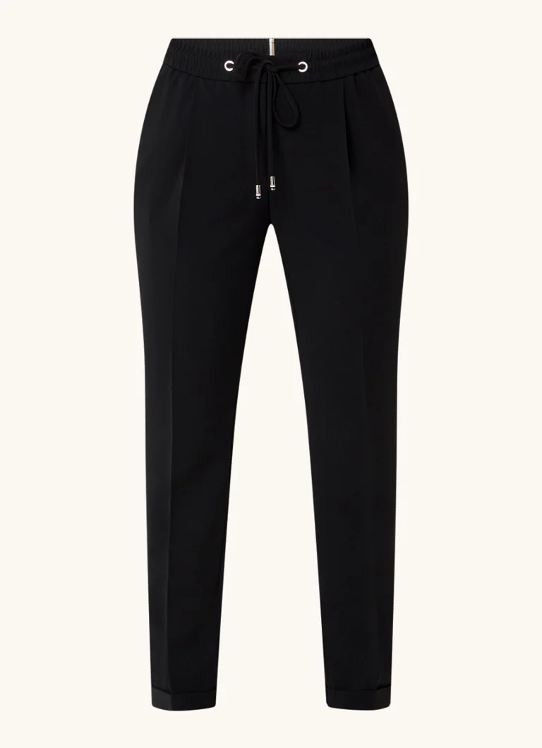 Pantaloni HUGO BOSS Tariyanah Stretch Slim Fit cu talie medie