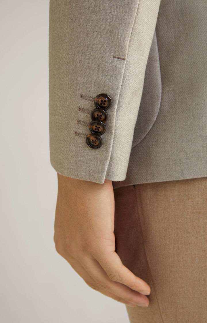 Flanell-Sakko Four in Beige meliert