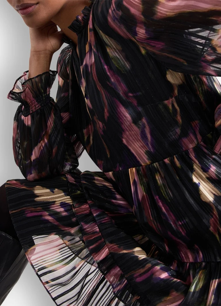 Rochie-tunică scurtă Martina de la Phase Eight, cu volane