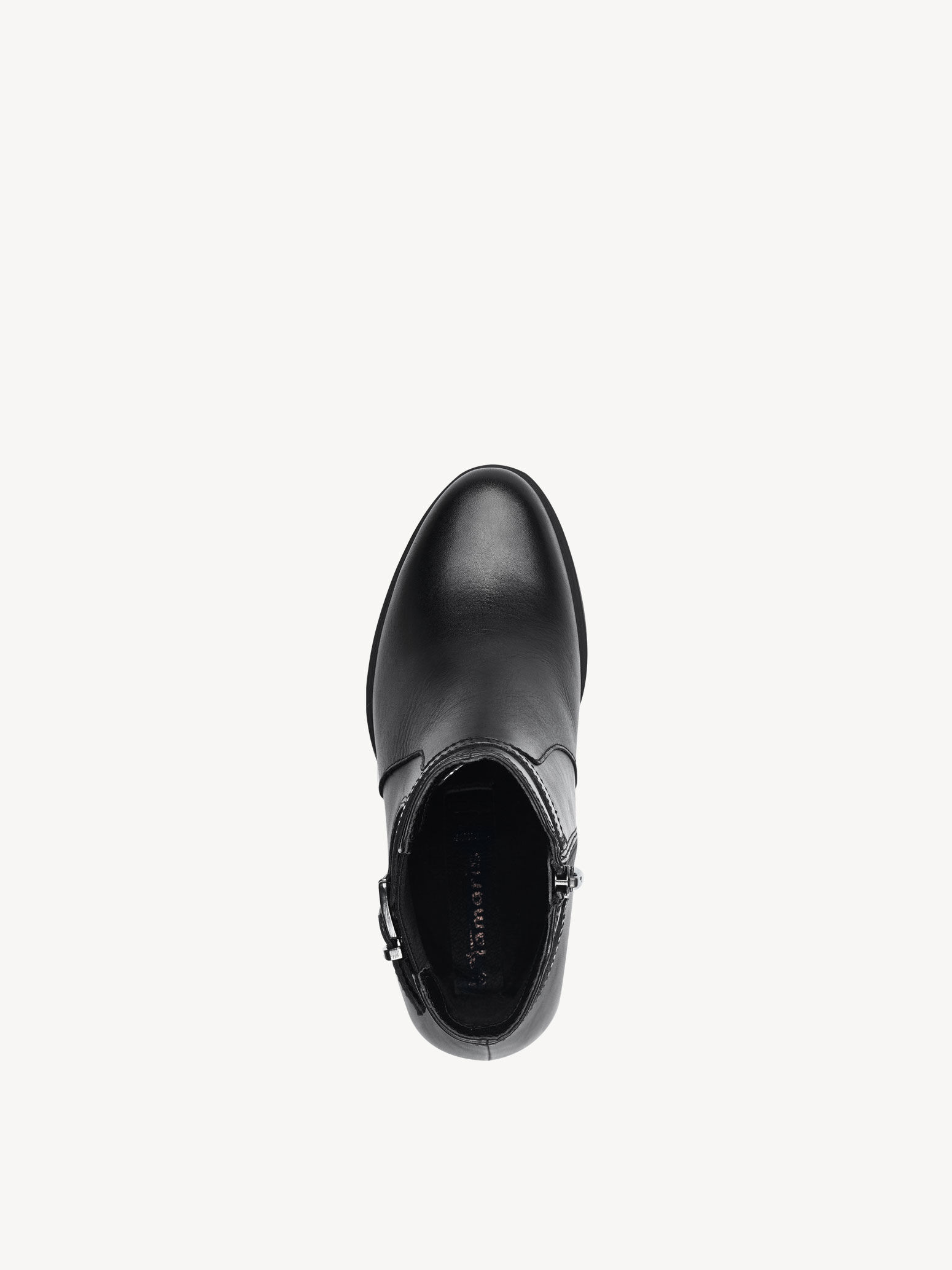 Bottine en cuir - noir