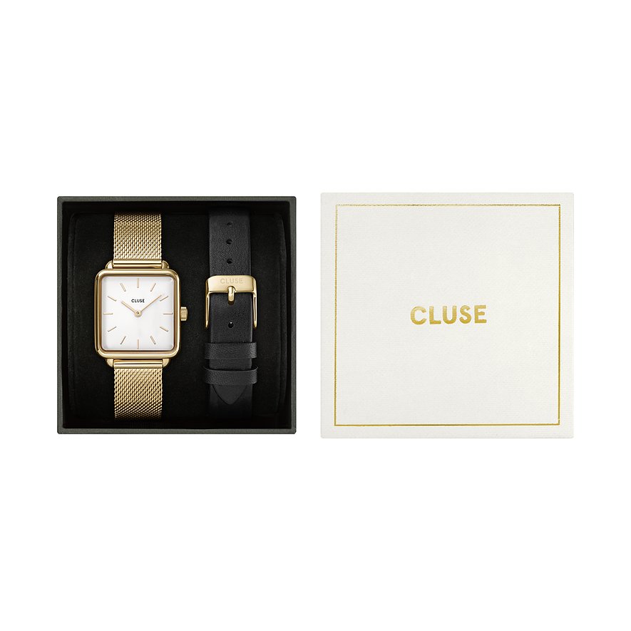 Cluse Uhren-Set inkl. Wechselarmband La Tétragone