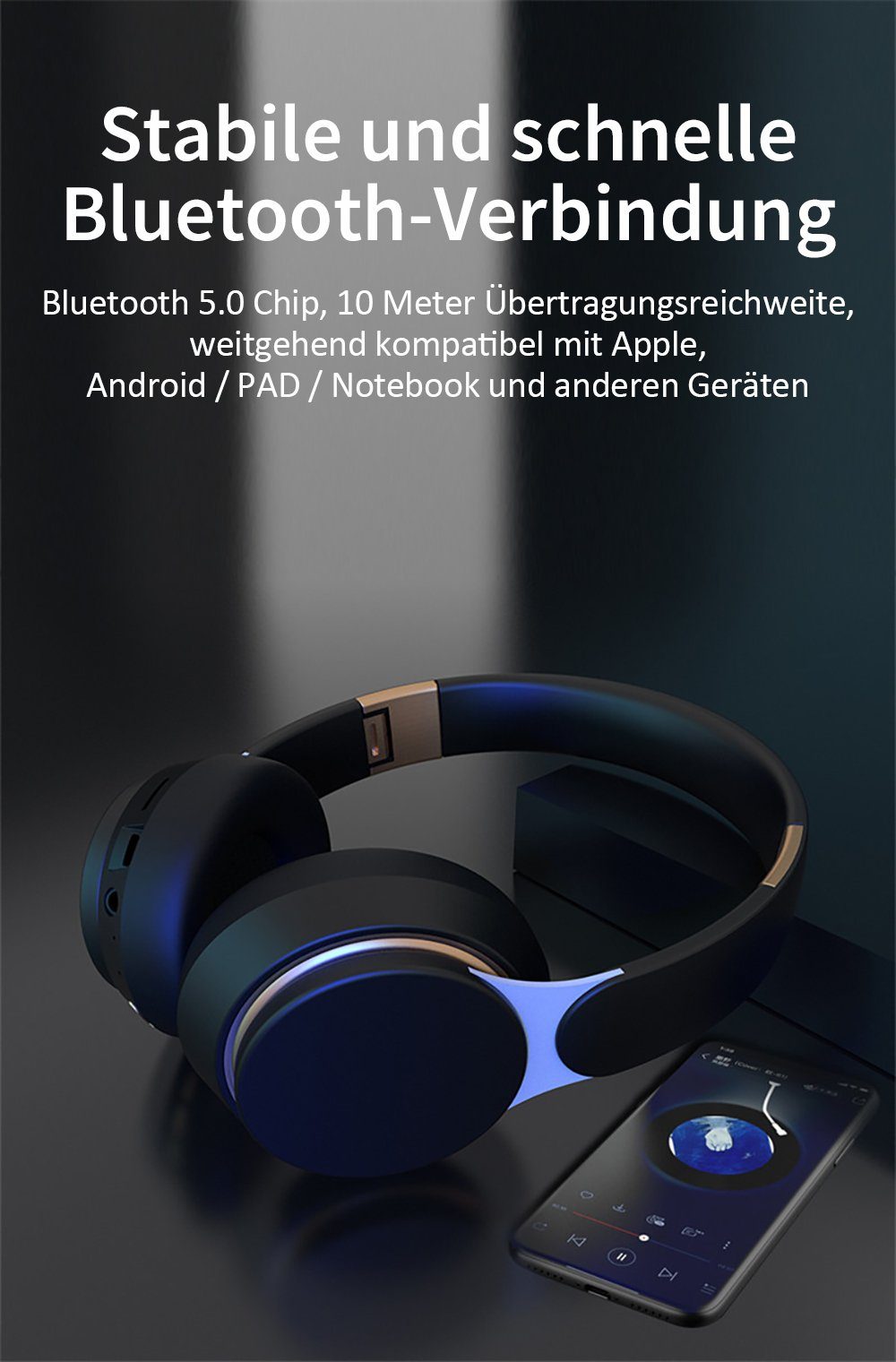Bothergu Headset (Wireless Kopfhörer Bluetooth 5.0 Headset)