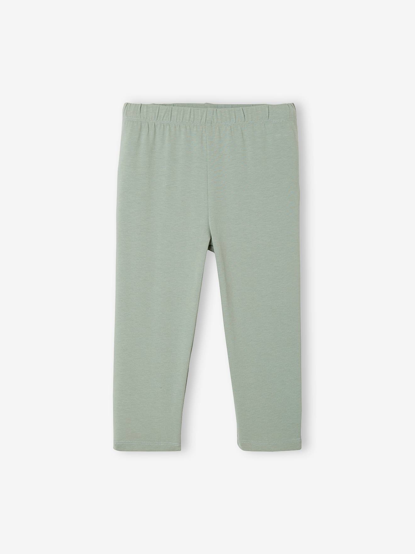 Legging Basics fille mi-mollets corail
