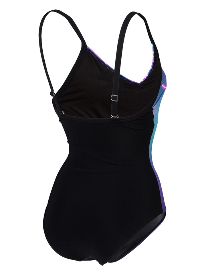 Arena Shape-Badeanzug in Schwarz/ Lila günstig kaufen