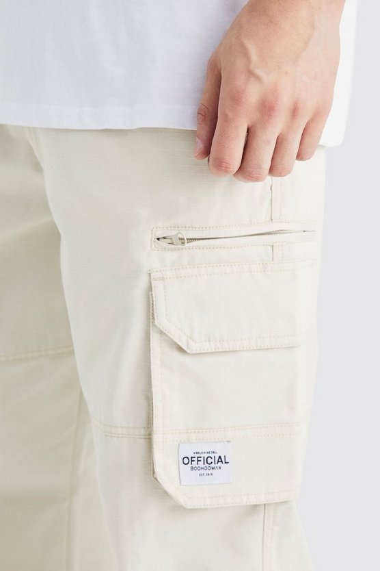 Tall Ripstop Cargo-Hose mit Reißverschluss
