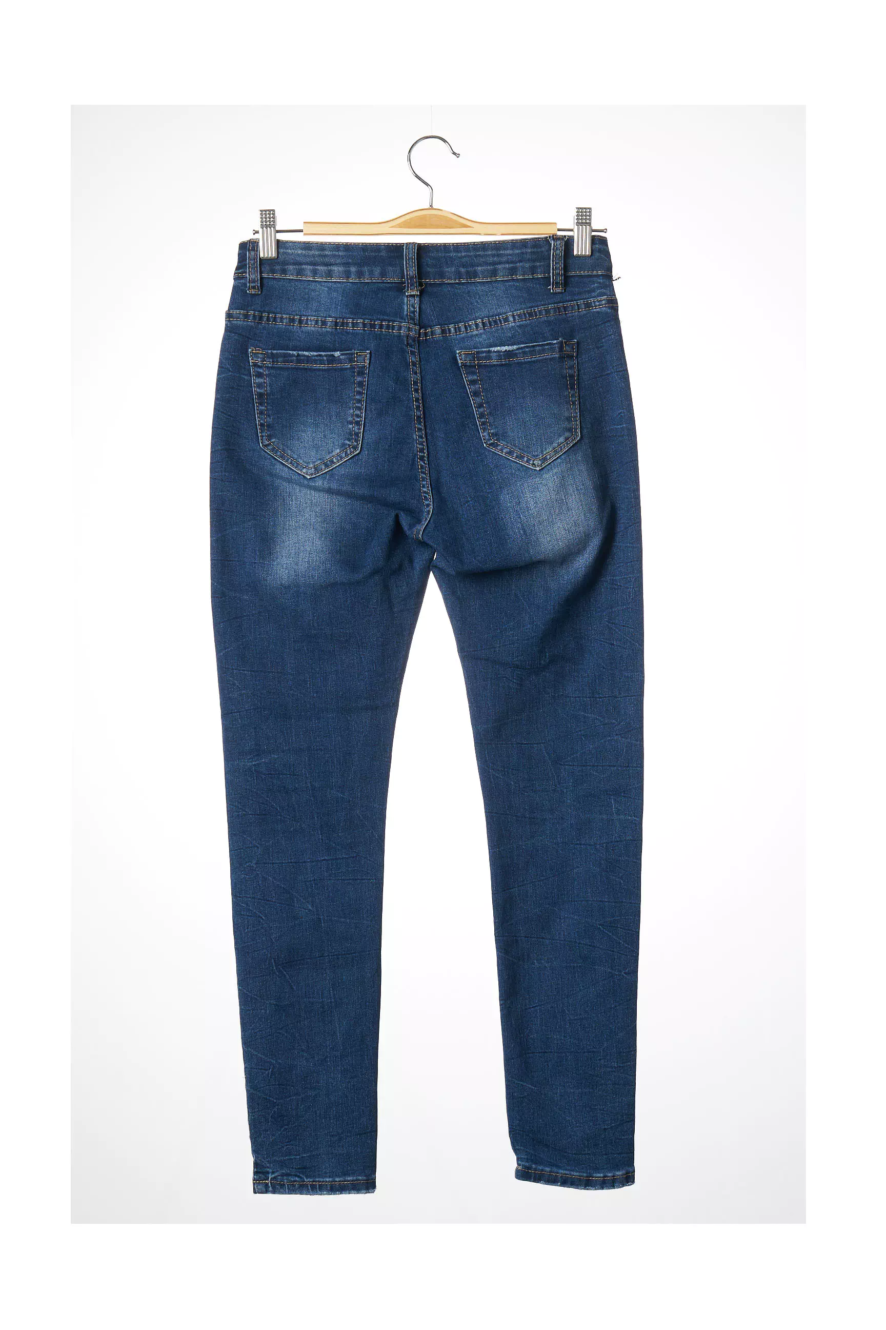 Jeans Wear Pantalon7 8 Femme couleur bleu