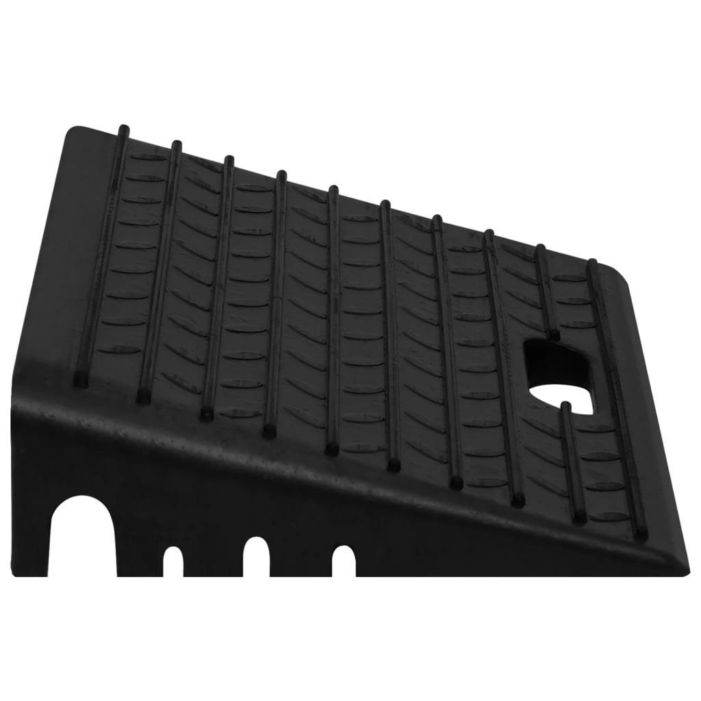 vidaXL Verkehrsschild Bordsteinrampen 2 Stk. 50x30x11 cm Gummi, (1 St)
