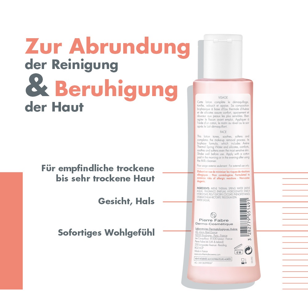Avène Lotion Tonique Gesichtwasser - beruhigt die Haut nach der Reinigung