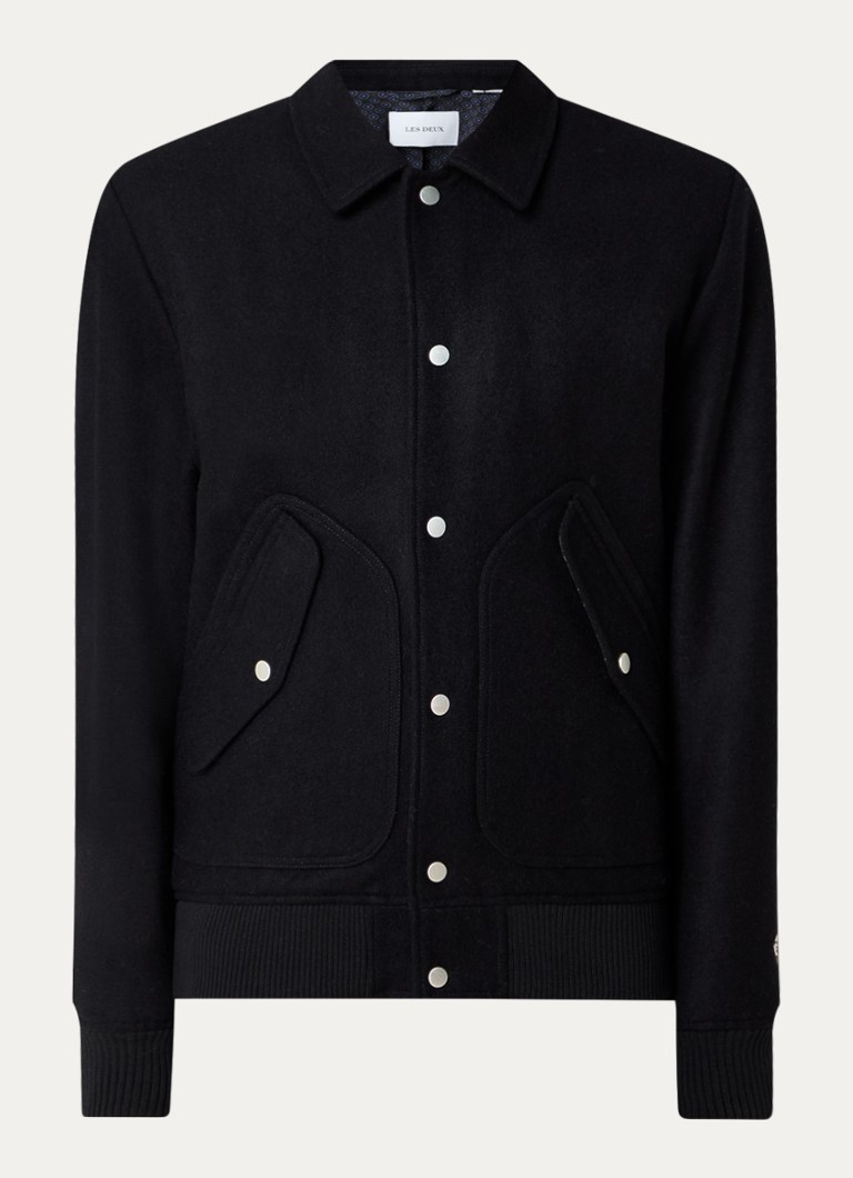Μπουφάν Les Deux Rhett Wool Blend Lapel Baseball