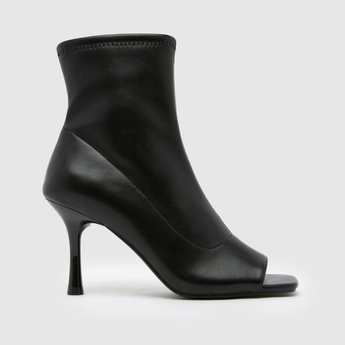 Schuh – Beatrice – Svarta höga klackar med peep toe-mönster
