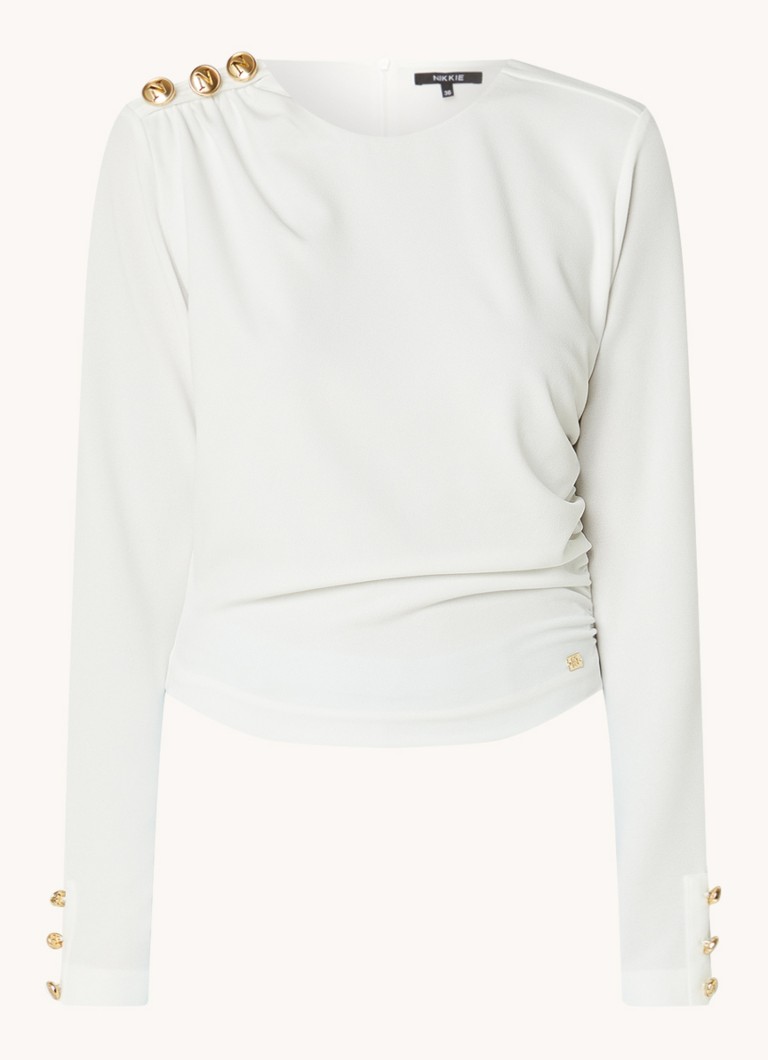 Top NIKKIE Byron con bottoni decorativi