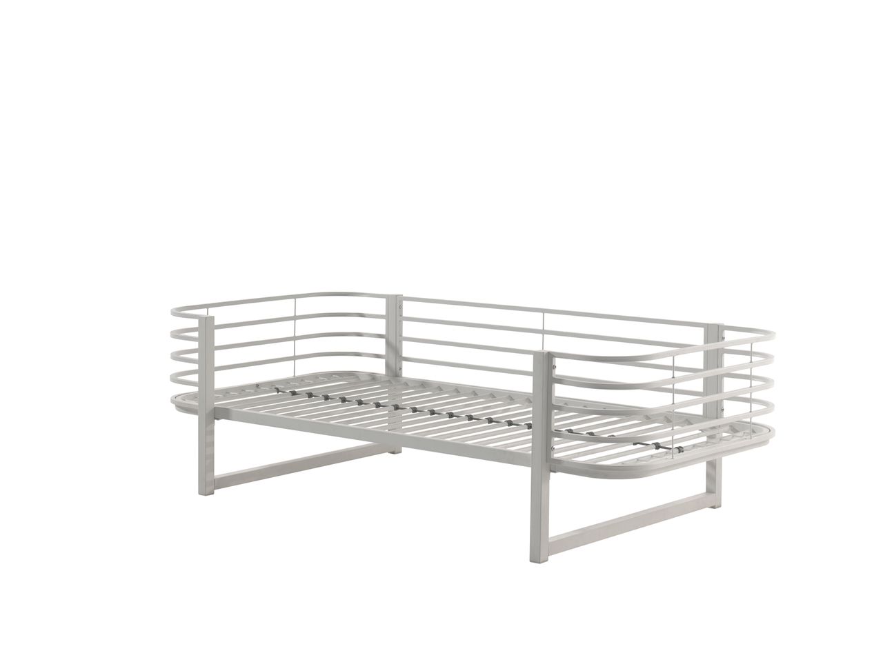 VIPACK Einzelbett Metall Oscar, 90 x 200 cm, Weiß