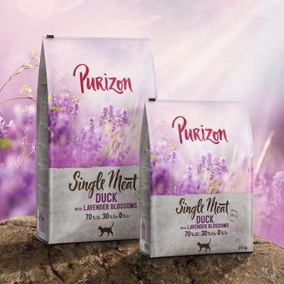 Purizon Single Meat Ente mit Lavendelblüten
