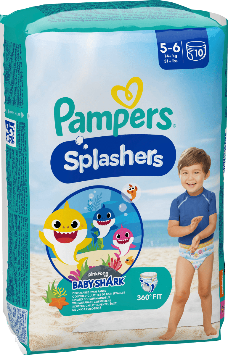 Schwimmwindeln Splashers Gr.5-6 (14+ kg), 10 St
