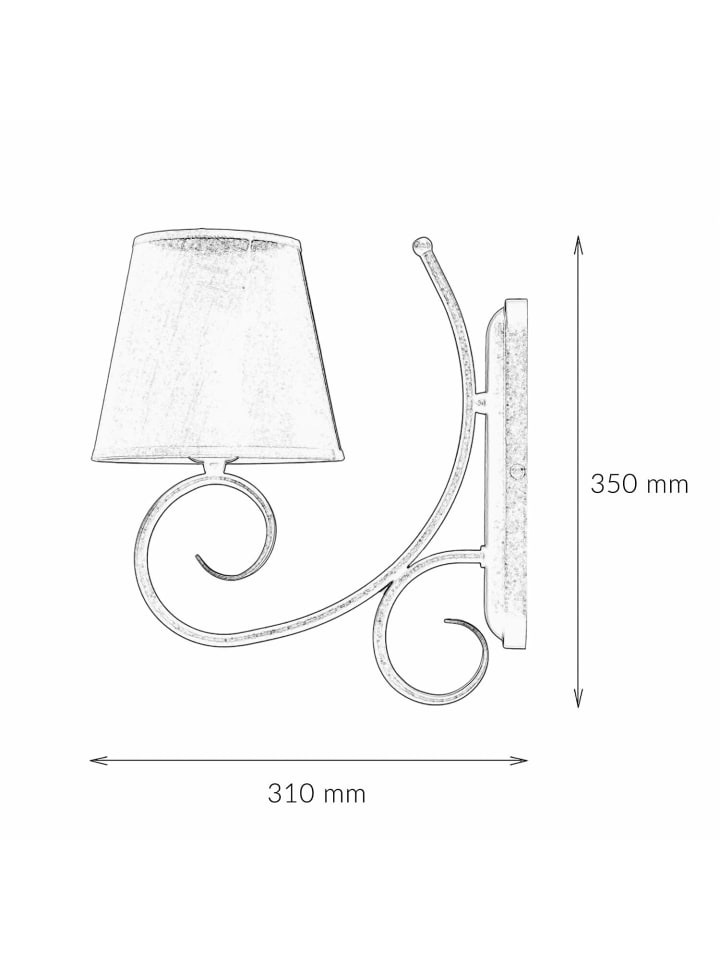 Licht-Erlebnisse Wandlampe in Anthrazit günstig kaufen onesize