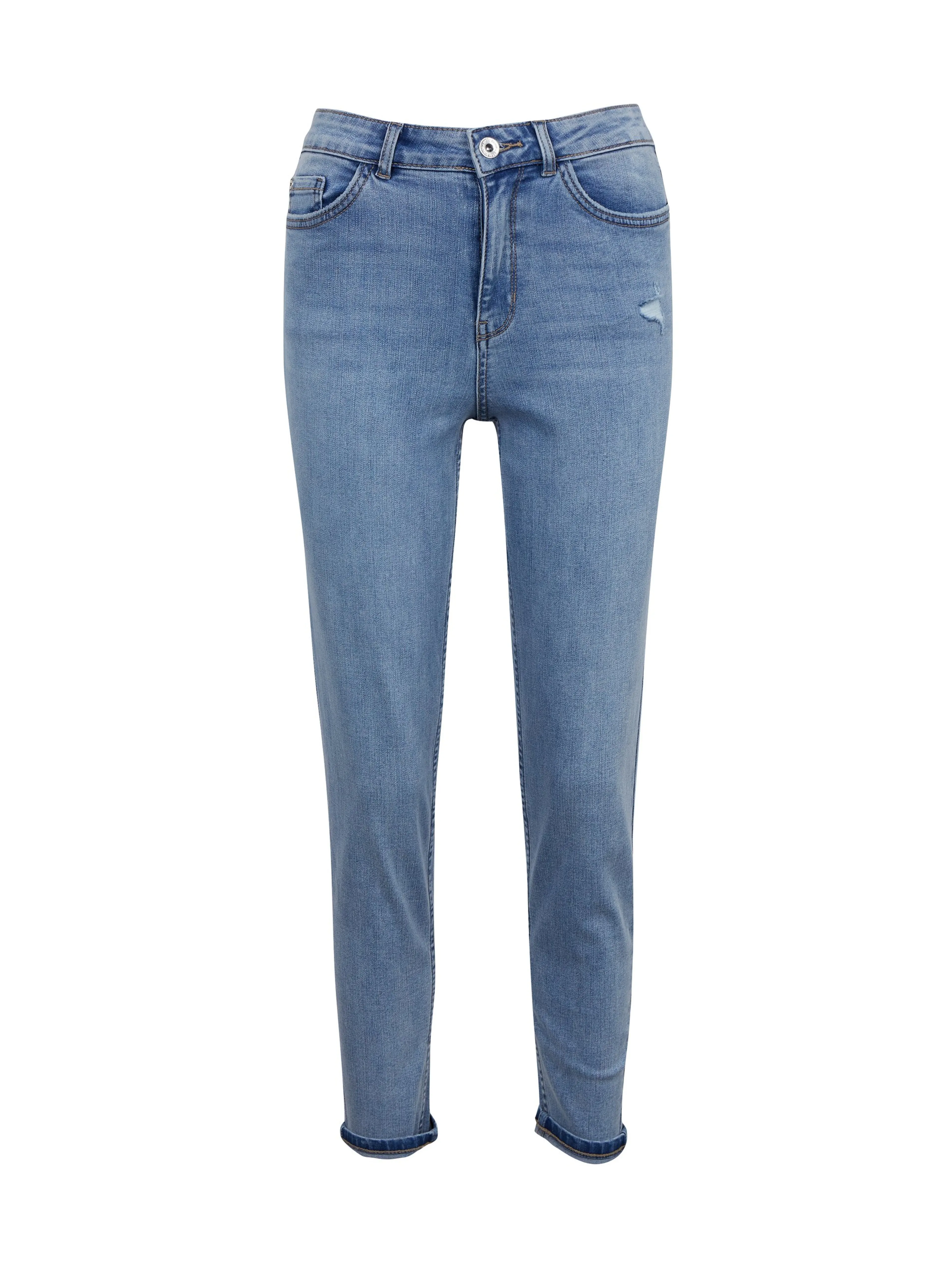 Hellblaue Cropped Mom Fit Damenjeans ORSAY