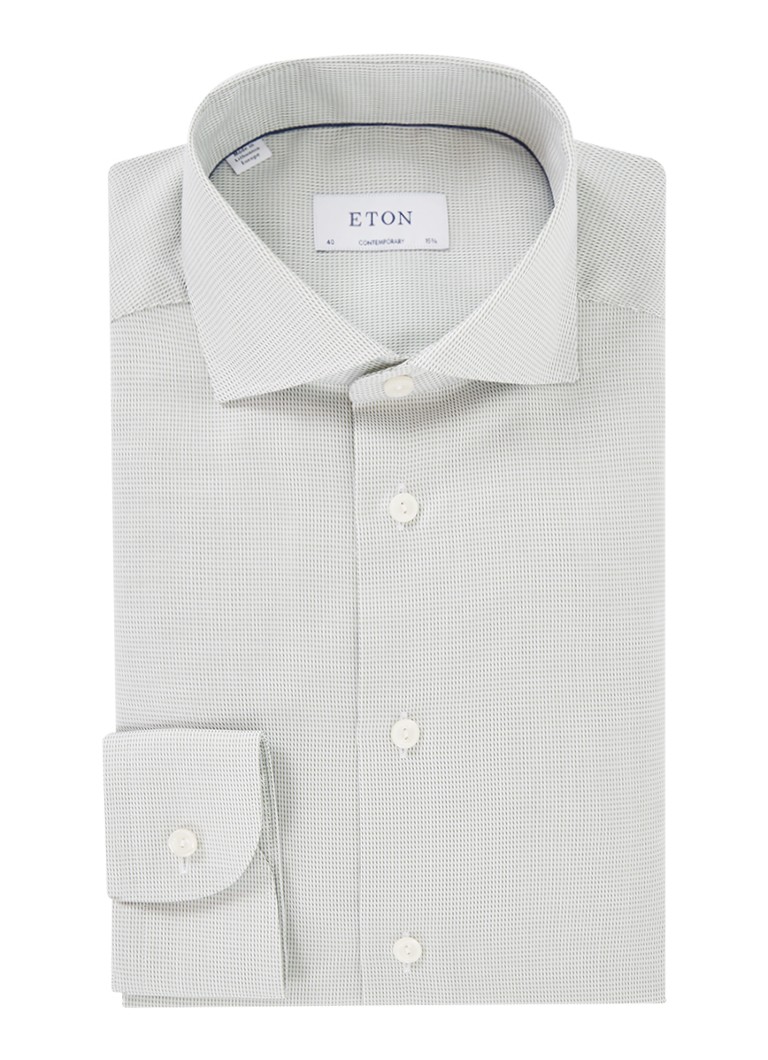 Košile Eton Slim fit s mikrovzorem