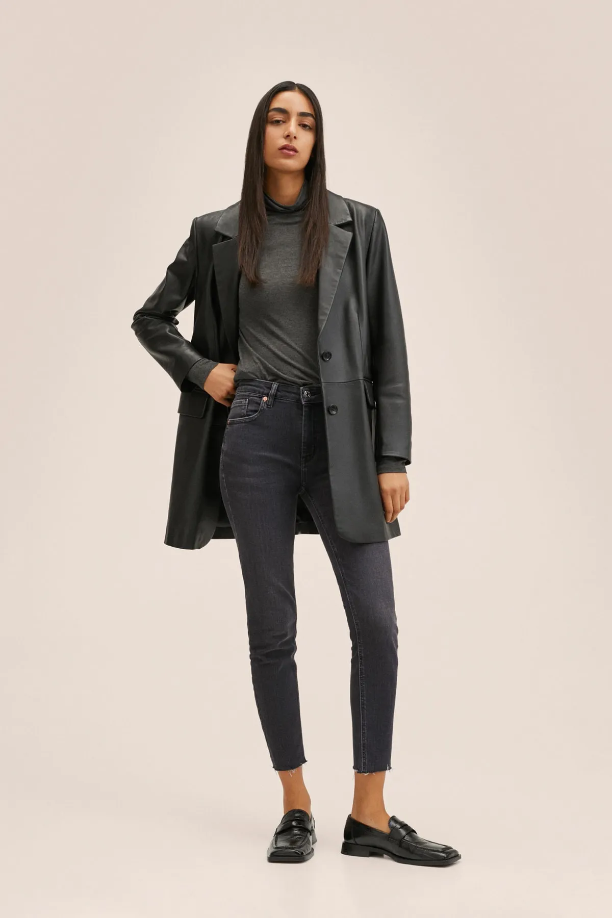 MANGO  Jeans - Grau - Skinny