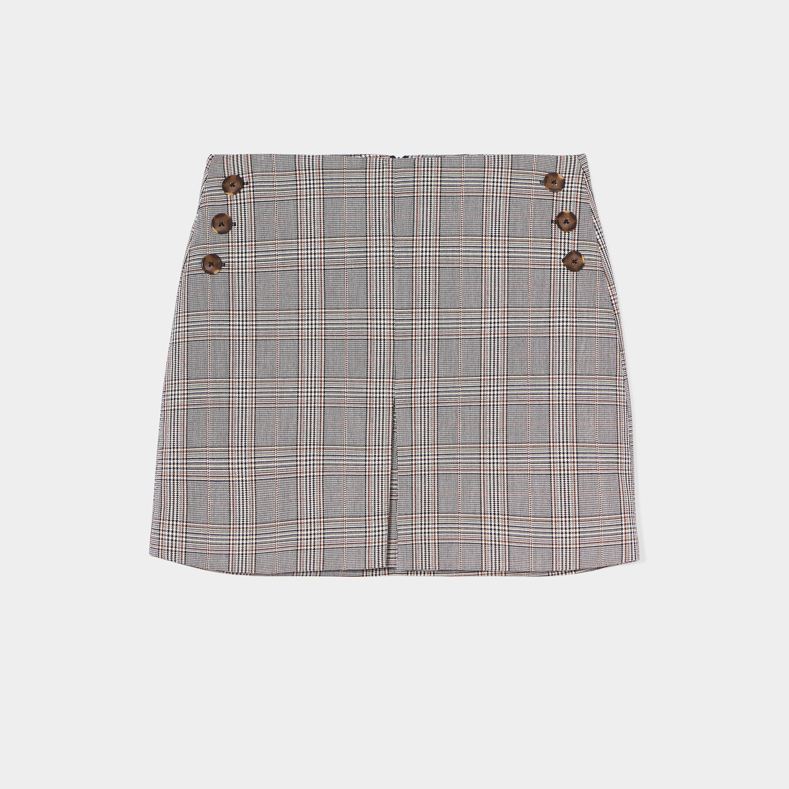 Jupe droite plis à ponts beige femme | La Halle
