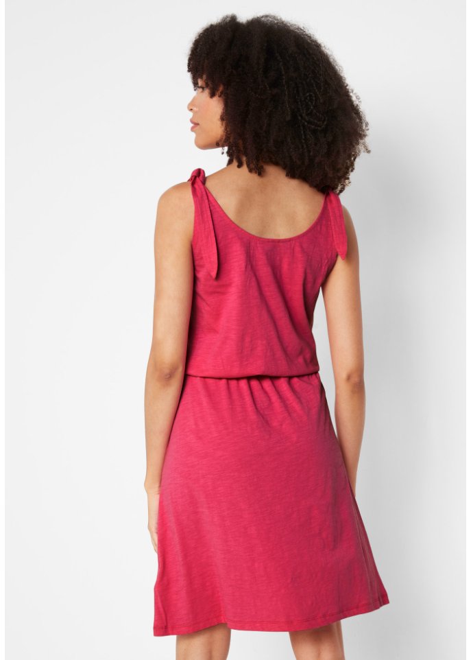 Jersey-Kleid mit Knotendetails