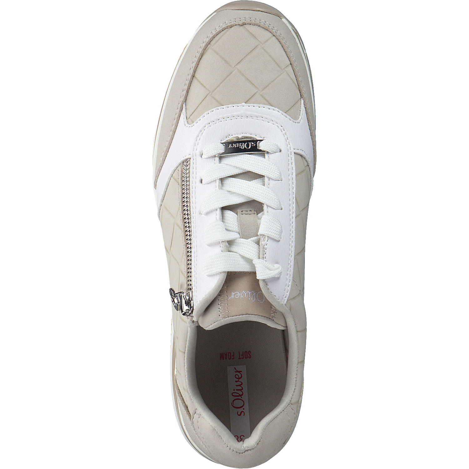 s. Oliver 23624, Sneakers Low, Damen, Beige