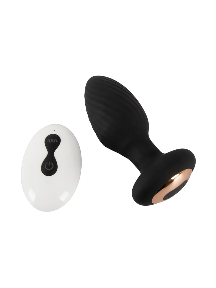 ANOS Vibro-Analplug RC Rotating B-Plug in schwarz günstig kaufen 9,5 cm