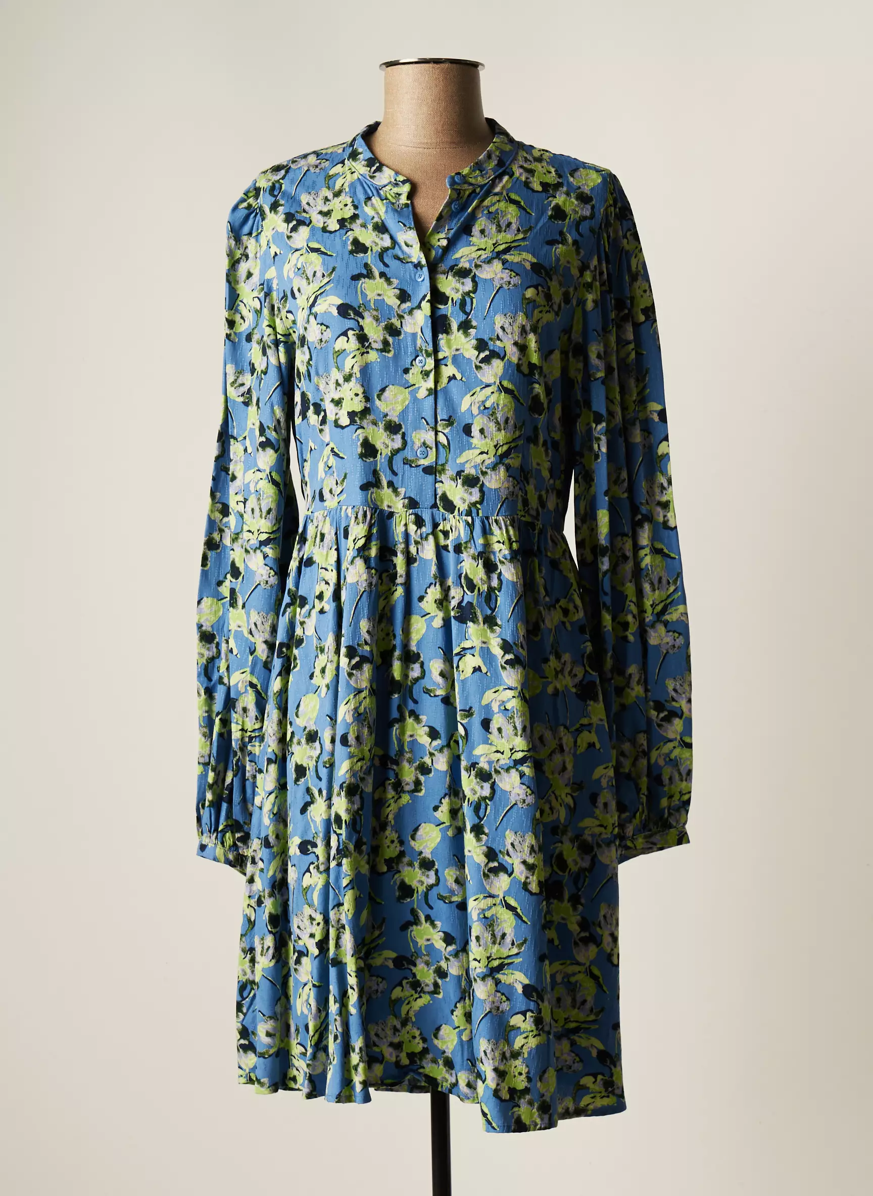 Selected Robes Mi Longues Femme couleur bleu
